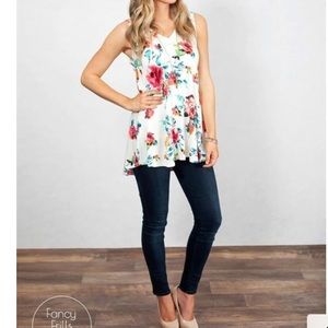 Summer Floral Tank- never worn!